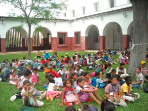 Niños saharauis en los Centros Sociales de Miraflores (Sevilla) 