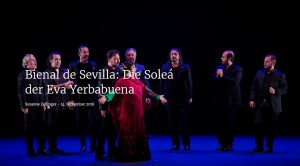 Crónica del espectáculo 'Apariencias' de Eva Yerbabuena en el portal web austriaco sobre Flamenco http://www.flamenco-divino.at/